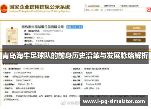 青岛海牛足球队的前身历史沿革与发展脉络解析